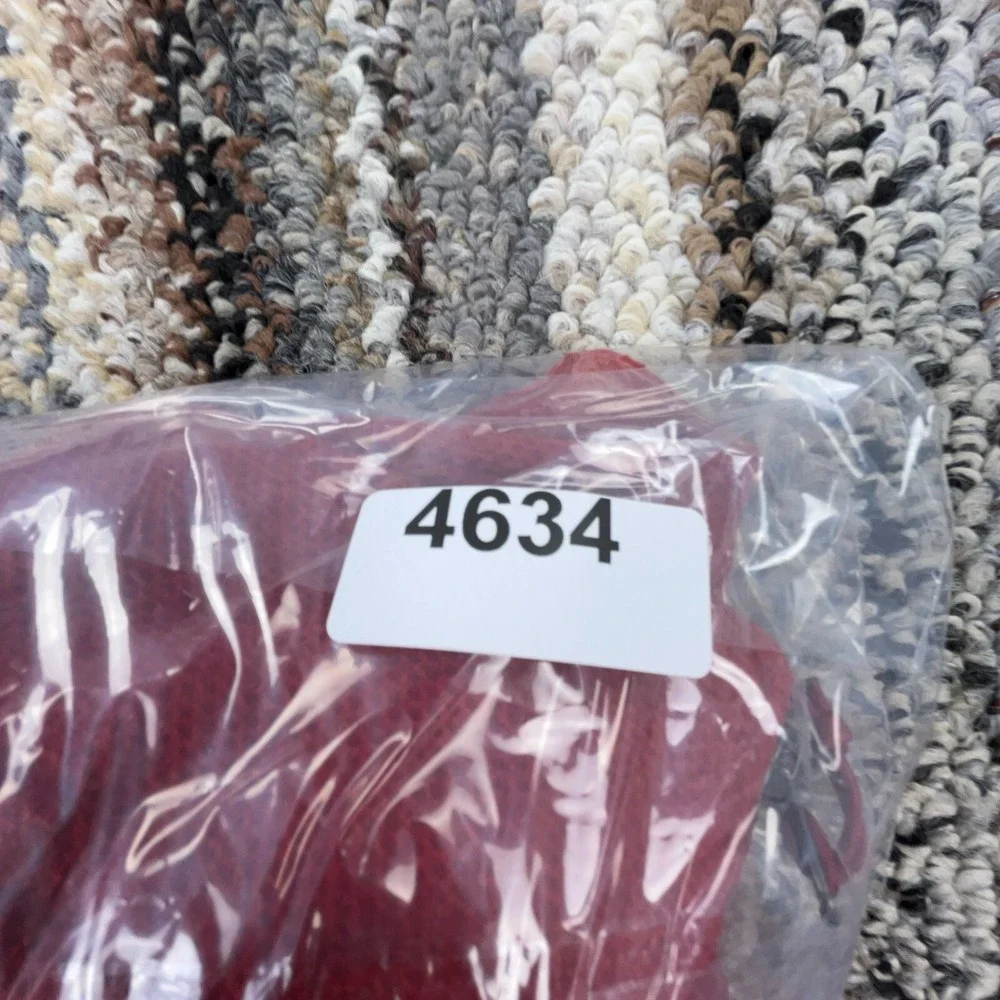 North‎ Face Sweater Men Medium Red Pullover Fleece Jacket Waffle Knit Hal Zip